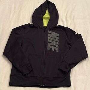 Nike Kids Black and Zip-Up Hoodie